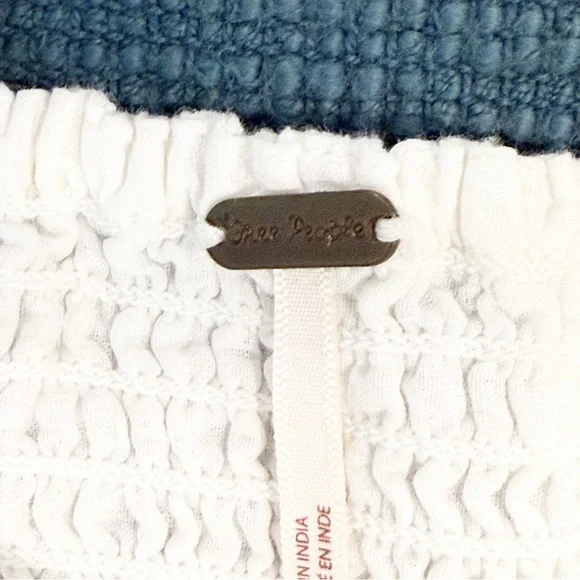 New Free People White ari mini smock dress Medium - Picture 10 of 16